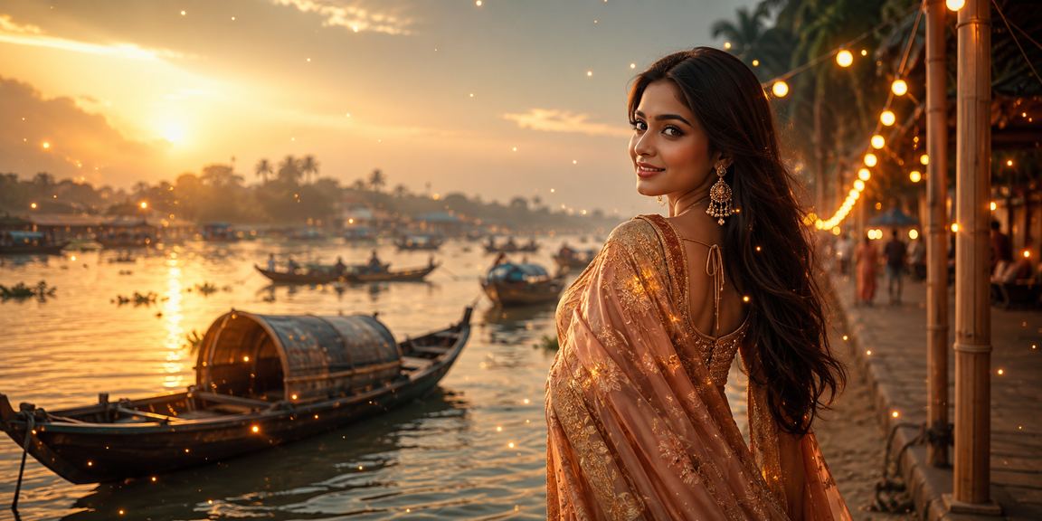 বরিশালে ঐতিহ্যবাহী শাড়ির পটভূমিতে ডাইস গেম